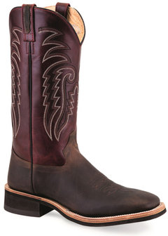 Heren western laarzen cowboy boots echt leder red brown