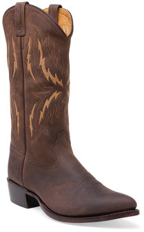 Heren western laarzen / cowboy boots echt leder - apache brown