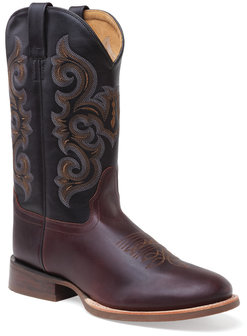 Heren western laarzen / cowboy boots echt leder - oiled rust black
