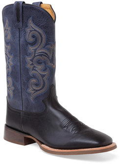 Heren western laarzen / cowboy boots echt leder - blue black