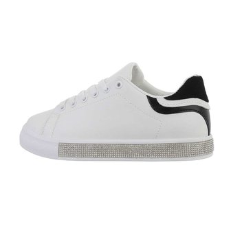 Dames sneakers / lage gympen - wit / zwart