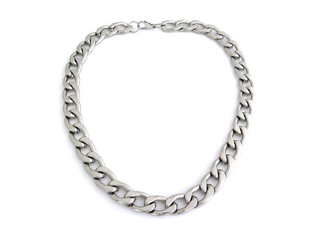 55cm - Ketting staal 15mm breed