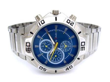 Jay Baxter herenhorloge met stalen band - blauw