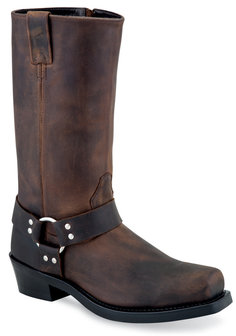 Heren western enkellaarzen / cowboy boots echt leder - brown