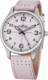 Thunderbirds Basic herenhorloge met lederen band - roze