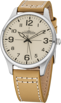 Thunderbirds Basic herenhorloge met lederen band - beige