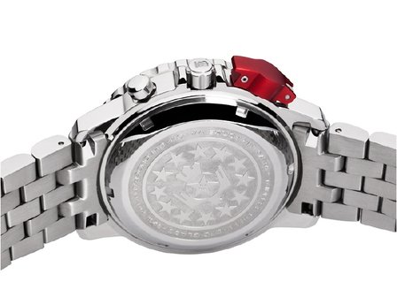 Thunderbirds FightingSteelPro chronograph herenhorloge met stalen band - wit