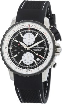 Thunderbirds FightingSteelPro chronograph herenhorloge met rubberen band - zwart