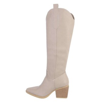 Hoge cowboylaarzen beige clearance