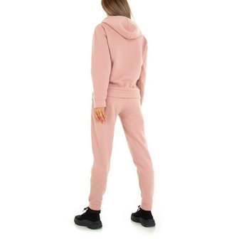 Dames comfy huispak / joggingpak 2-delig - roze
