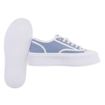 Dames sneakers / gympen met dikke zolen - blauw