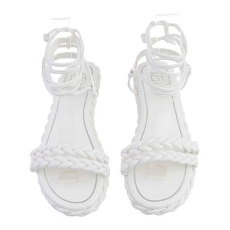 Dames sandalen met touwtjes - wit