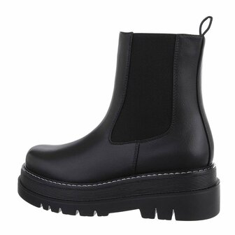 Dames enkellaarzen / Chelsea boots - zwart