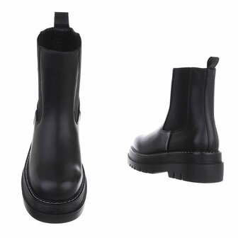 Dames enkellaarzen / Chelsea boots - zwart