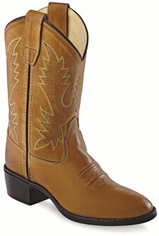 Kinder western laarzen / cowboy boots echt leder - tan canyon