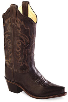 Kinder western laarzen / cowboy boots echt leder - brown canyon