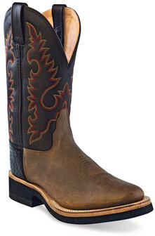 Dames western laarzen / cowboy boots echt leder - black apache brown