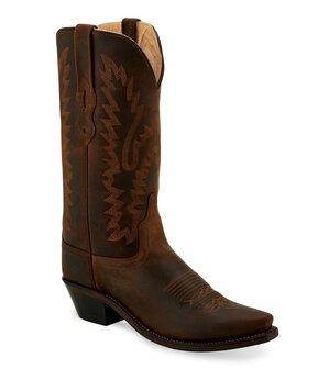 Dames western laarzen / cowboy boots echt leder - brown