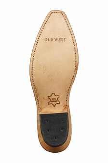 Dames western laarzen / cowboy boots echt leder - beige crackle