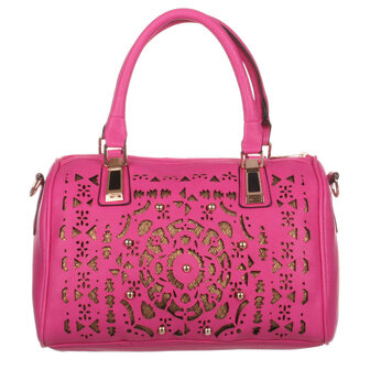 Dames tas / handtas middelgroot - fuchsia