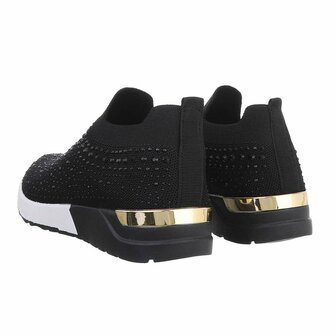 Zwarte instap sneakers dames best sale