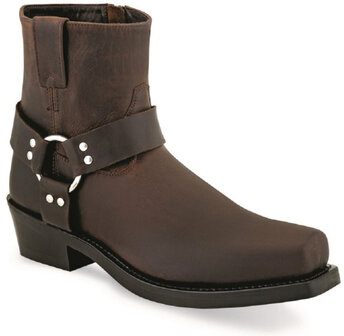 Heren western enkellaarzen / cowboy boots echt leder - brown