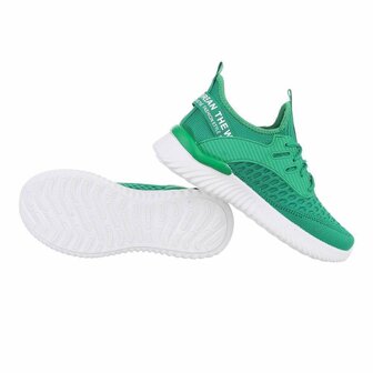 Dames instap sneakers / slip-on instappers - groen
