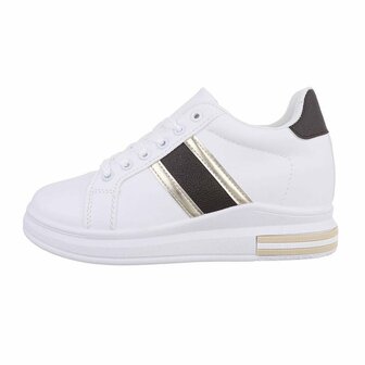 Dames sneakers / lage gympen - wit / zwart