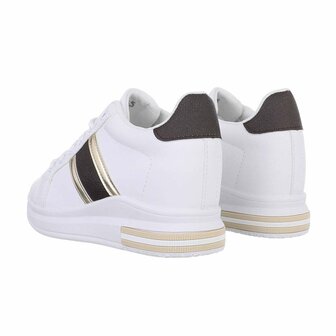 Dames sneakers / lage gympen - wit / zwart