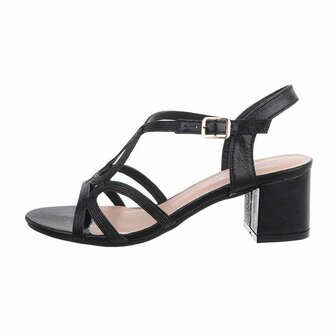 Dames hakken / open pumps - zwart