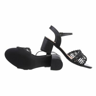 Dames hakken / open pumps - zwart