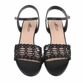 Dames hakken / open pumps - zwart