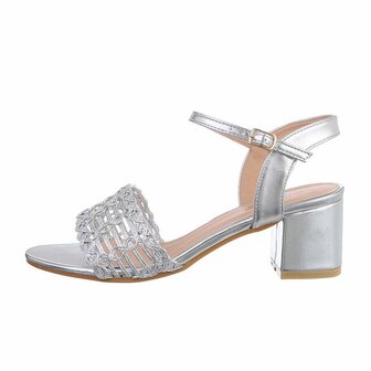 Dames hakken / open pumps - zilver