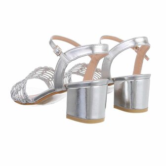 Dames hakken / open pumps - zilver