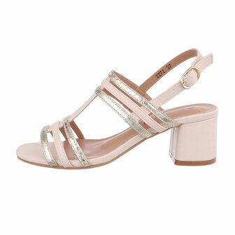 Dames hakken / open pumps - beige