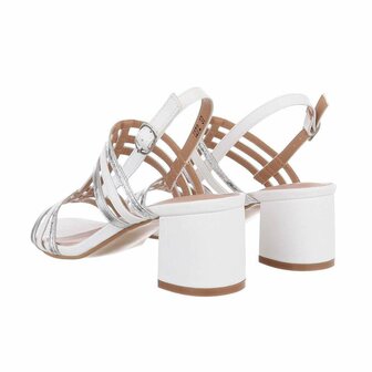 Dames hakken / open pumps - wit