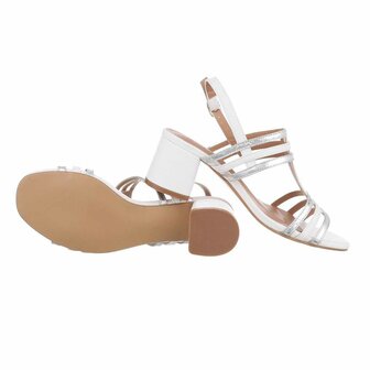 Dames hakken / open pumps - wit