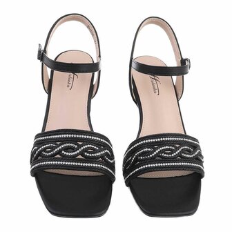 Dames hakken / open pumps - zwart