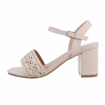 Dames hakken / open pumps - beige