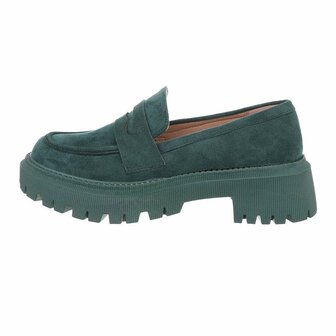 Dames loafers / lage instappers - groen