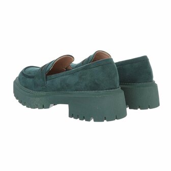 Dames loafers / lage instappers - groen