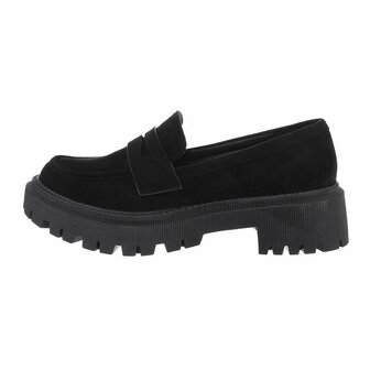 Dames loafers / lage instappers - zwart