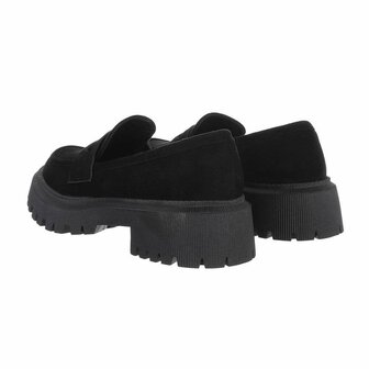 Dames loafers / lage instappers - zwart