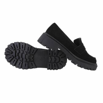 Dames loafers / lage instappers - zwart