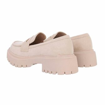 Dames loafers / lage instappers - beige