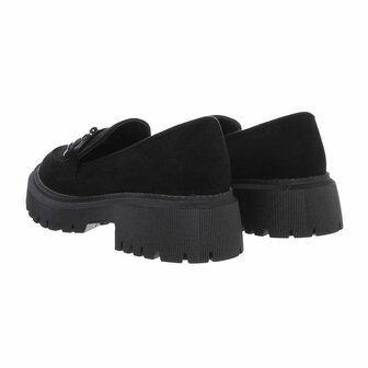 Dames loafers / lage instappers - zwart