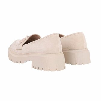 Dames loafers / lage instappers - beige