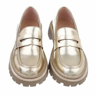 Dames loafers / lage instappers - goud