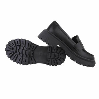 Dames loafers / lage instappers - zwart