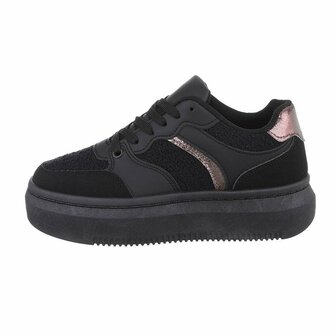 Dames sneakers / lage gympen - zwart